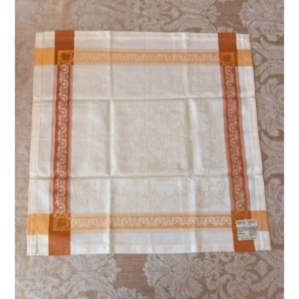 Garnier-Thiebaut Lot Of 2 Dinner Napkins 100% Cotton Rimini Terracotta #1486